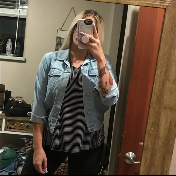 Lightly Distressed Denim Jacket - Picture 4 of 5